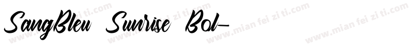 SangBleu Sunrise Bol字体转换